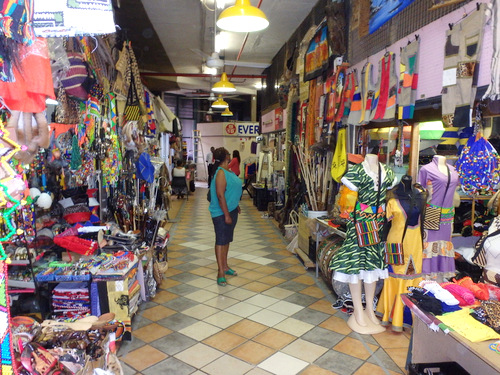 Stalls of African Gifts and Crafts.